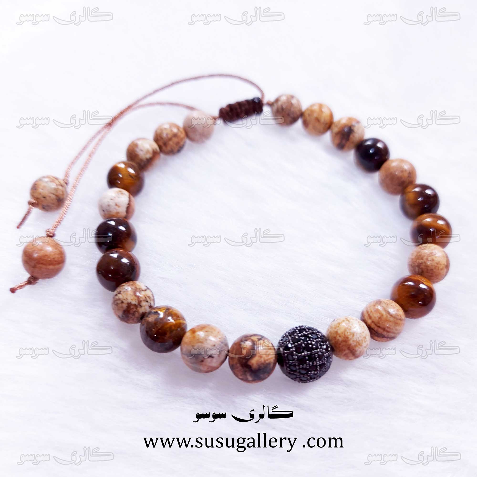 دستبند جاسپر و چشم ببر