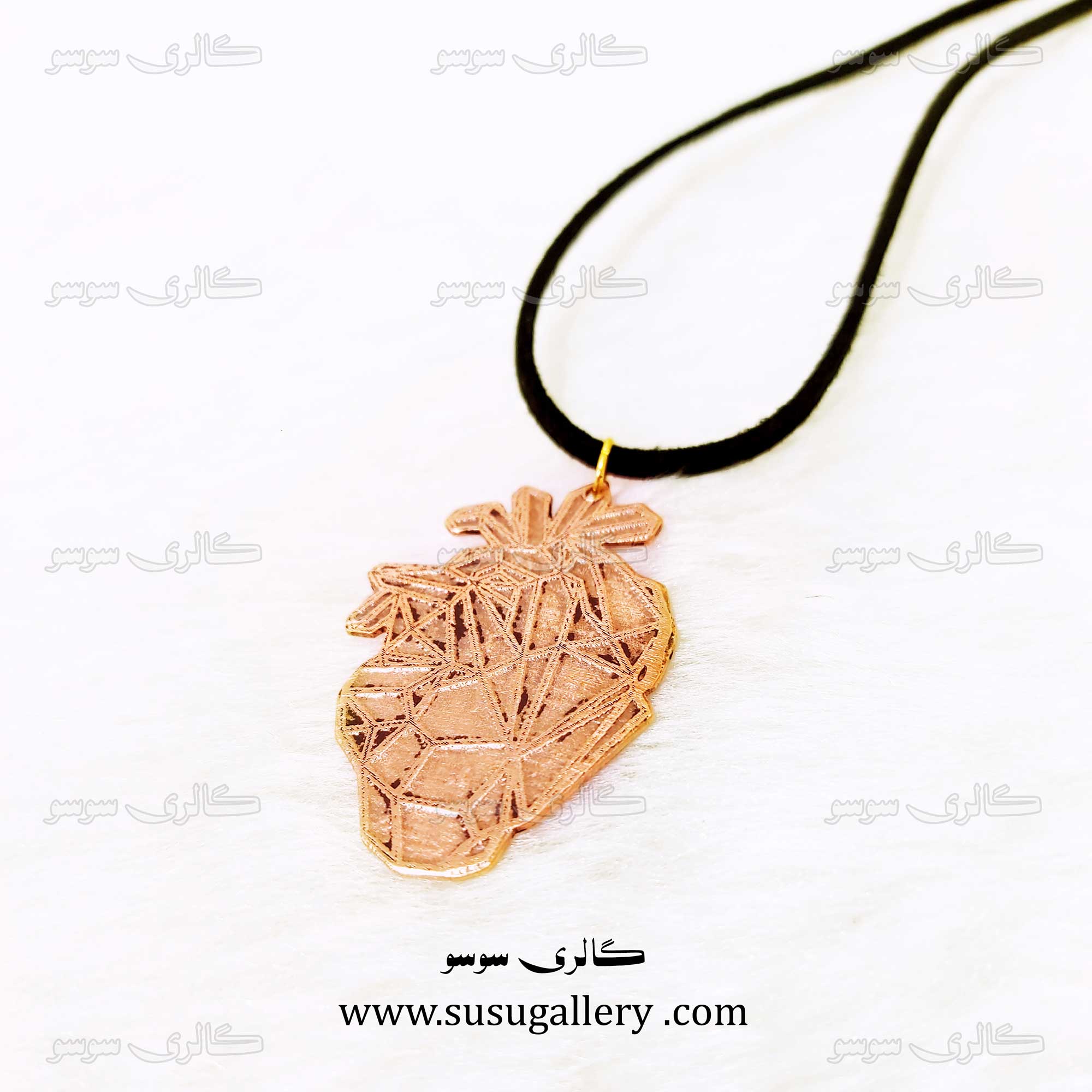 گردنبند قلب مسی