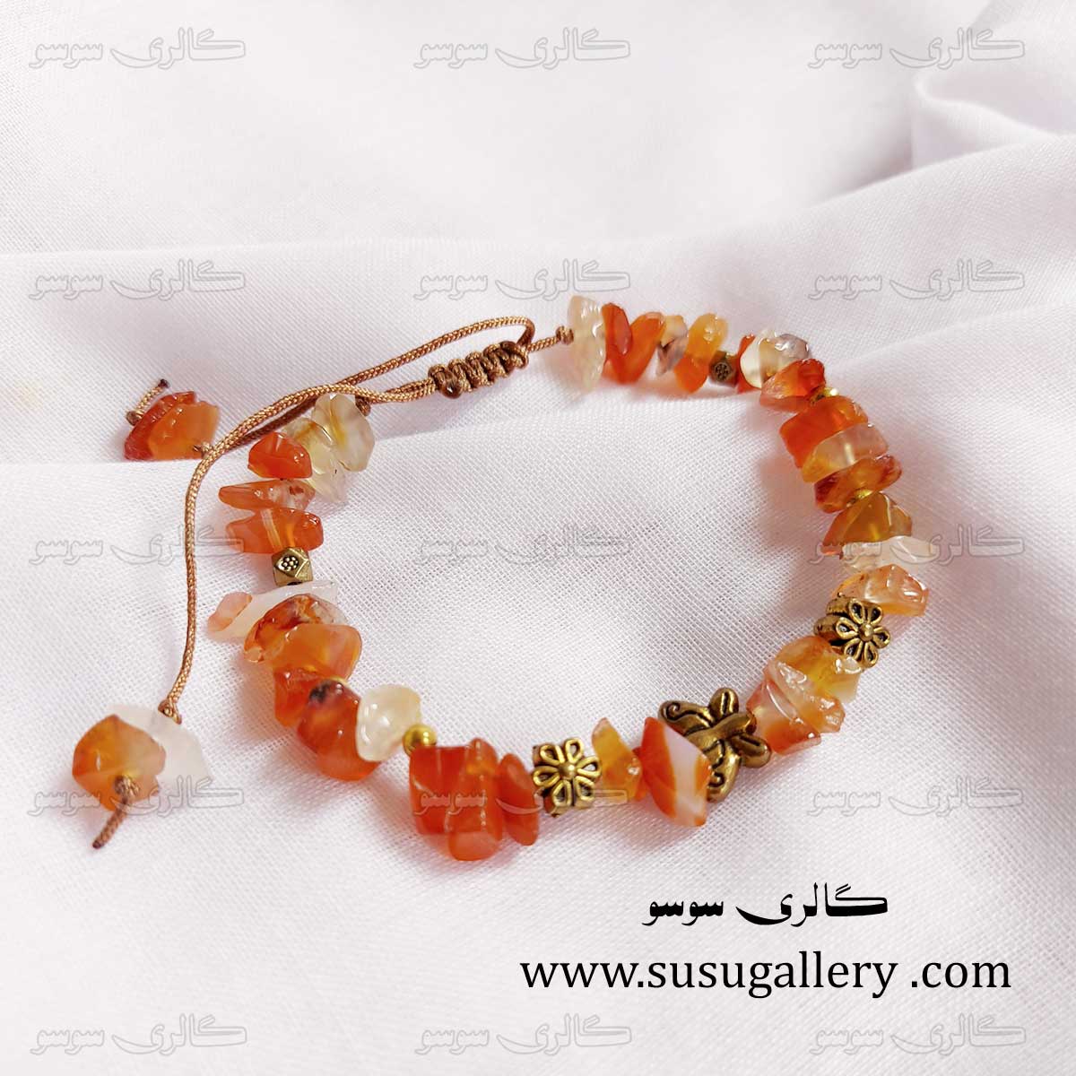 دستبند عقیق نامنظم