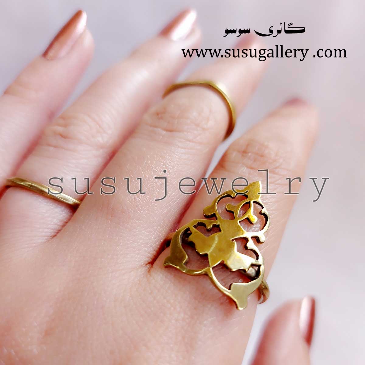 انگشتر دستساز اسلیمی