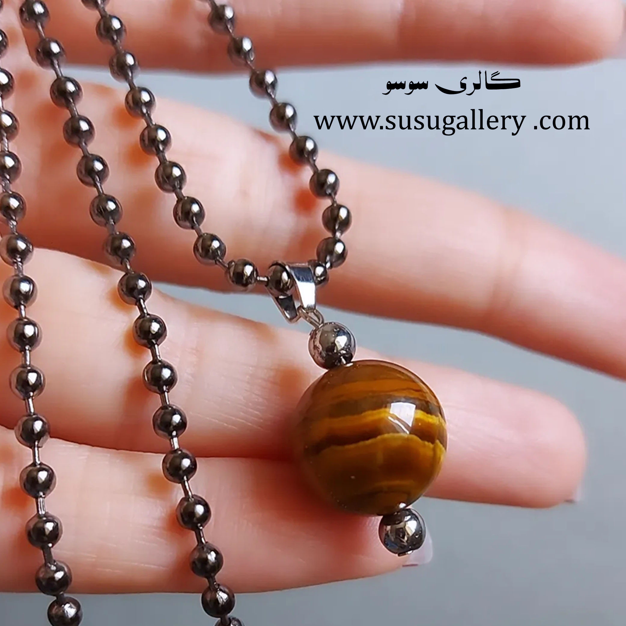 گردنبند سنگ چشم ببر